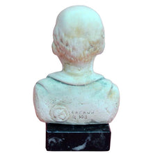 Load image into Gallery viewer, Hippocrates small head bust on marble base - Western medicine - Hippocratic Oath
