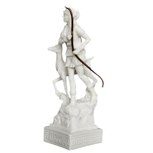 Load image into Gallery viewer, Artemis Goddess of Hunt Alabaster Small Statue - Diana Mistress of Animals
