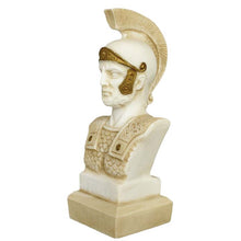 Load image into Gallery viewer, Ares God of war small Alabaster aged bust - Greek God of Olympus
