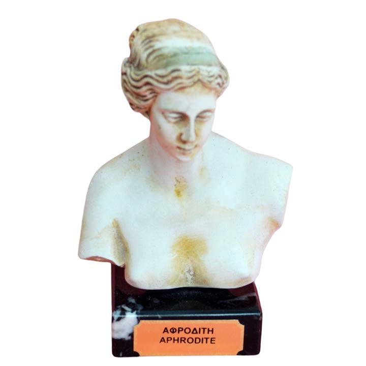 Aphrodite small bust figurine - Goddess of Love Beauty Fertility - Venus
