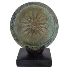 Load image into Gallery viewer, Bronze mini shield - Star of Vergina Design - Alexander the Great - Macedonia
