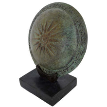 Load image into Gallery viewer, Bronze mini shield - Star of Vergina Design - Alexander the Great - Macedonia
