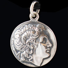 Load image into Gallery viewer, Alexander The Great Silver Coin Pendant - Macedonia King Lysimachos
