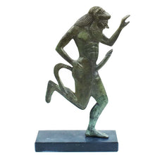 Load image into Gallery viewer, Bronze statue of Satyr - Mythical Creature - Greek Mythology Dionysus companion
