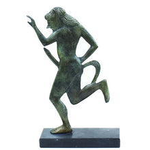 Load image into Gallery viewer, Bronze statue of Satyr - Mythical Creature - Greek Mythology Dionysus companion
