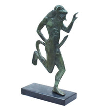 Load image into Gallery viewer, Bronze statue of Satyr - Mythical Creature - Greek Mythology Dionysus companion
