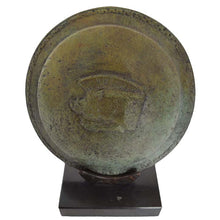 Load image into Gallery viewer, Bronze mini shield with Wild Boar and Greek Meander Design
