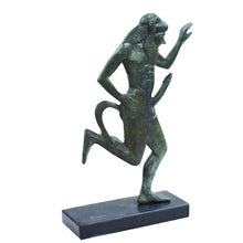 Load image into Gallery viewer, Bronze statue of Satyr - Mythical Creature - Greek Mythology Dionysus companion
