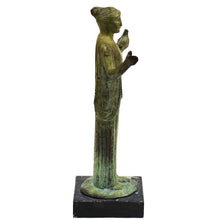 Load image into Gallery viewer, Kore with Pigeon - Ancient Greek Women Bronze statue sculpture - Maiden Korai
