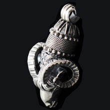 Load image into Gallery viewer, Ram&#39;s Head Sterling Silver X-Large Pendant - Nobility - Ancient Greece
