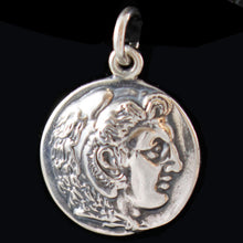 Load image into Gallery viewer, Alexander The Great Hercules Silver Coin Pendant - Macedonia King - Amphipolis Coin
