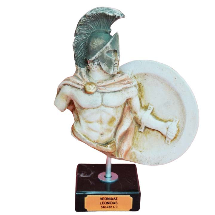 Leonidas small figurine on marble base - King of the Spartans Ultimate Warriors