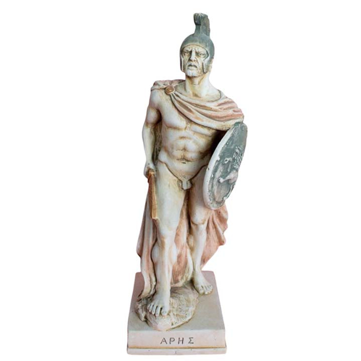 Ares God of war statue sculpture - Greek God of Olympus - Aris Spirit of Battle