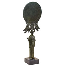 Load image into Gallery viewer, Bronze Mirror Aphrodite and Eros figurine sculpture - Museum Replica
