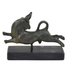 Load image into Gallery viewer, Bull Leaping small Bronze Item - Minoan Period Fresco - Ancient Greece Crete
