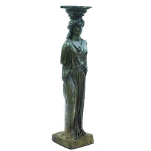 Load image into Gallery viewer, Caryatid bronze statue sculpture - Ancient Greek Architectural column Acropolis
