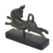 Load image into Gallery viewer, Bull Leaping small Bronze Item - Minoan Period Fresco - Ancient Greece Crete
