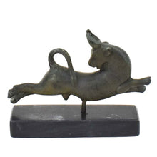 Load image into Gallery viewer, Bull Leaping small Bronze Item - Minoan Period Fresco - Ancient Greece Crete
