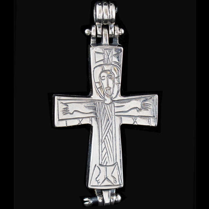 Byzantine Reliquary Silver 925 Cross - East Roman Empire