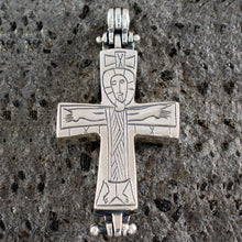 Load image into Gallery viewer, Byzantine Reliquary Silver 925 Cross - East Roman Empire
