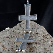 Load image into Gallery viewer, Byzantine Reliquary Silver 925 Cross - East Roman Empire
