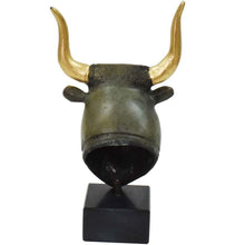 Load image into Gallery viewer, Minoan Bull Bronze small Head - Minoan Art - Knossos - Ancient Crete - Heraklion
