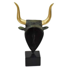 Load image into Gallery viewer, Minoan Bull Bronze small Head - Minoan Art - Knossos - Ancient Crete Greece
