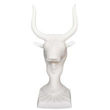 Load image into Gallery viewer, Minoan Bull Small Head Alabaster Sculpture Statue - Minoan Art - Knossos Palace
