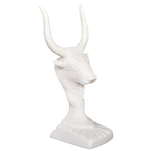 Load image into Gallery viewer, Minoan Bull Small Head Alabaster Sculpture Statue - Minoan Art - Knossos Palace
