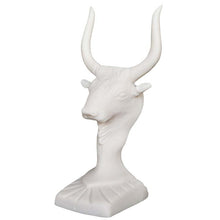 Load image into Gallery viewer, Minoan Bull Small Head Alabaster Sculpture Statue - Minoan Art - Knossos Palace
