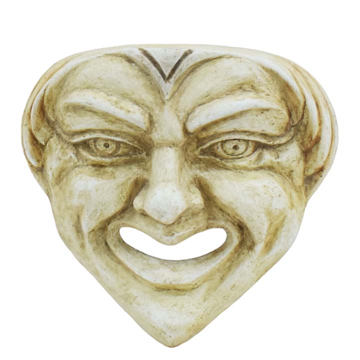 Ancient Greek Theater Comedy small Mask