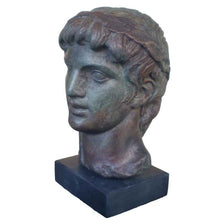 Load image into Gallery viewer, Apollo Head Bust - Bronze color effect - Olympian God of light sun music poetry
