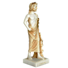 Load image into Gallery viewer, Asclepius God of Medicine and Healing small Alabaster aged statue - Health God
