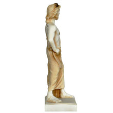 Load image into Gallery viewer, Asclepius God of Medicine and Healing small Alabaster aged statue - Health God
