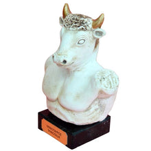 Load image into Gallery viewer, Minotaur small bust figurine - Mythical Creature - Minoan Labyrinth - Theseus
