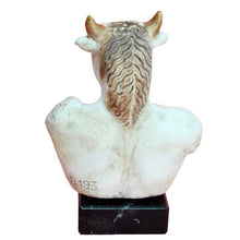 Load image into Gallery viewer, Minotaur small bust figurine - Mythical Creature - Minoan Labyrinth - Theseus
