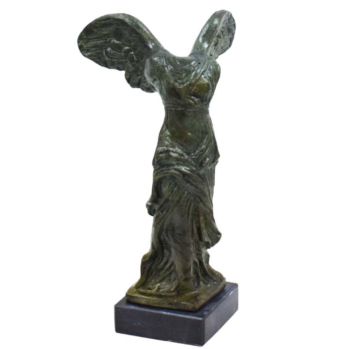 Nike of Samothrace Bronze statue sculpture - Winged Goddess of Victory