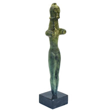 Load image into Gallery viewer, Charioteer of Delphi miniature bronze sculpture - Geometric Period Museum item
