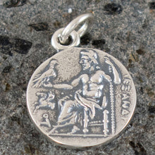 Load image into Gallery viewer, Alexander The Great Hercules Small Silver Coin Pendant - Macedonia Vergina King
