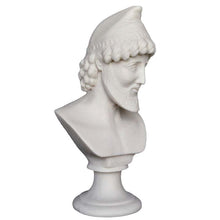 Load image into Gallery viewer, Odysseus King of Ithaca Alabaster Bust - Odyssey iliad Homer hero - Trojan War
