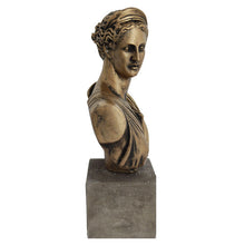 Load image into Gallery viewer, Artemis Goddess of Hunt bust sculpture - Diana Mistress of Animals
