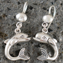 Load image into Gallery viewer, Dolphin Silver Earrings - Ancient Greece
