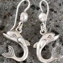 Load image into Gallery viewer, Dolphin Silver Earrings - Ancient Greece
