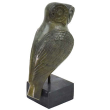 Load image into Gallery viewer, Owl of Wisdom Bronze statue figurine - Goddess Athena symbol - Athens
