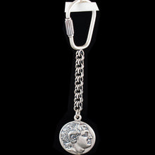 Load image into Gallery viewer, Alexander The Great Lysimachos Silver Keychain - Macedonia - Vergina King
