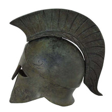 Load image into Gallery viewer, Corinthian Bronze mini Helmet with Athena and Pegasus carvings
