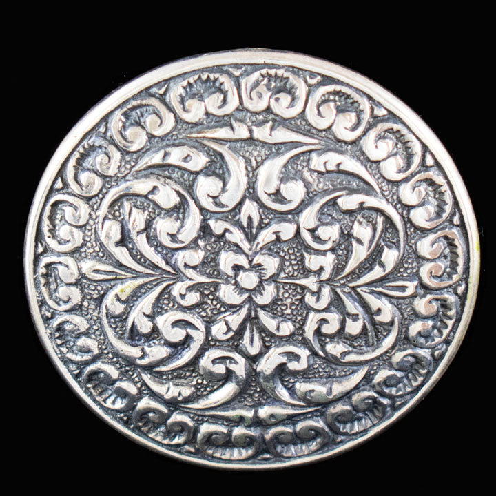 Byzantine Ornament Silver Pendant Brooch Pin - Byzantio