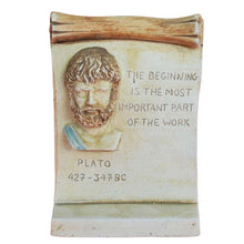 Load image into Gallery viewer, Plato small relief with Quote - Western Philosophy - Socrates Aristotle
