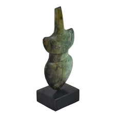 Load image into Gallery viewer, Cycladic Violos Greek Bronze Female Figurine - Abstract Art statue - Simplicity
