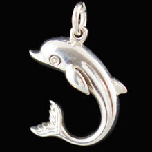 Load image into Gallery viewer, Dolphin Sterling Silver Pendant
